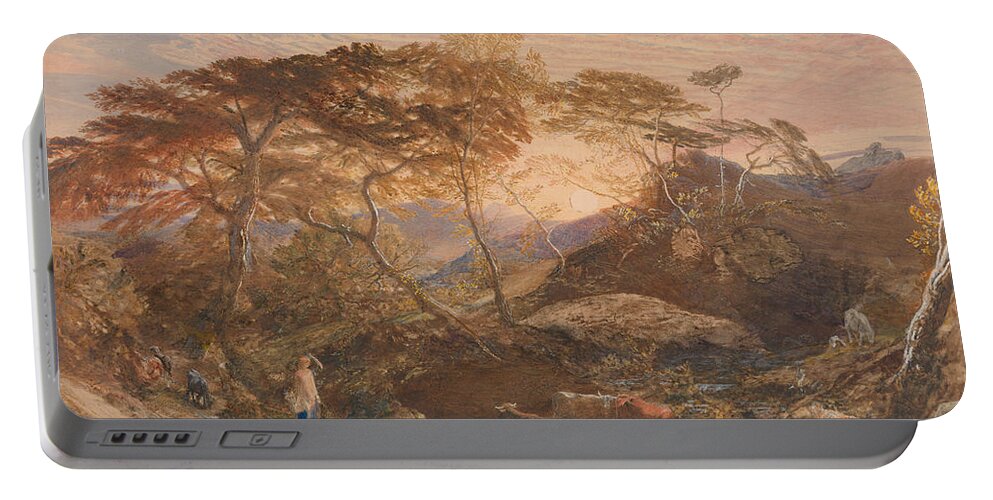 British Painters Portable Battery Charger featuring the drawing Sabrina by Samuel Palmer