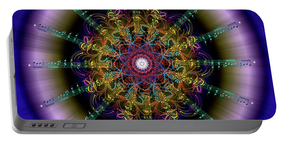 Endre Portable Battery Charger featuring the photograph Sacred Geometry 595 by Endre Balogh