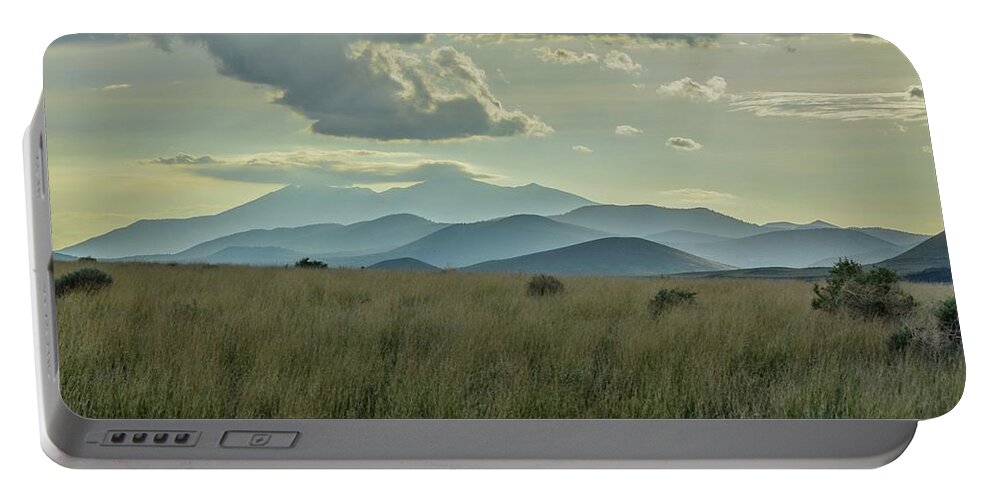 Humphreys Peak Portable Battery Charger featuring the photograph Sacred Mountain by Gaelyn Olmsted