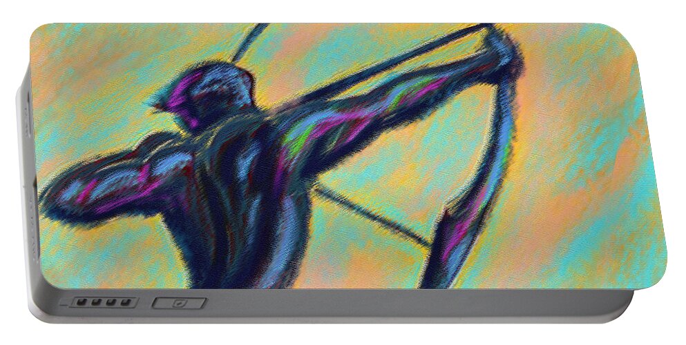 Sagittarius Portable Battery Charger featuring the painting Sagittarius by Tony Franza