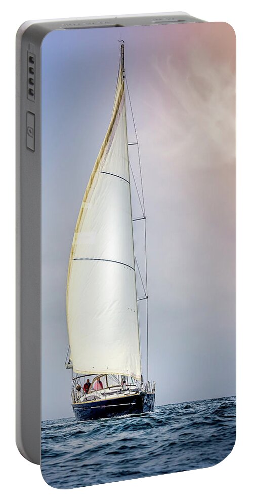 Sailboat Portable Battery Charger featuring the photograph Sailboat 9 by Endre Balogh