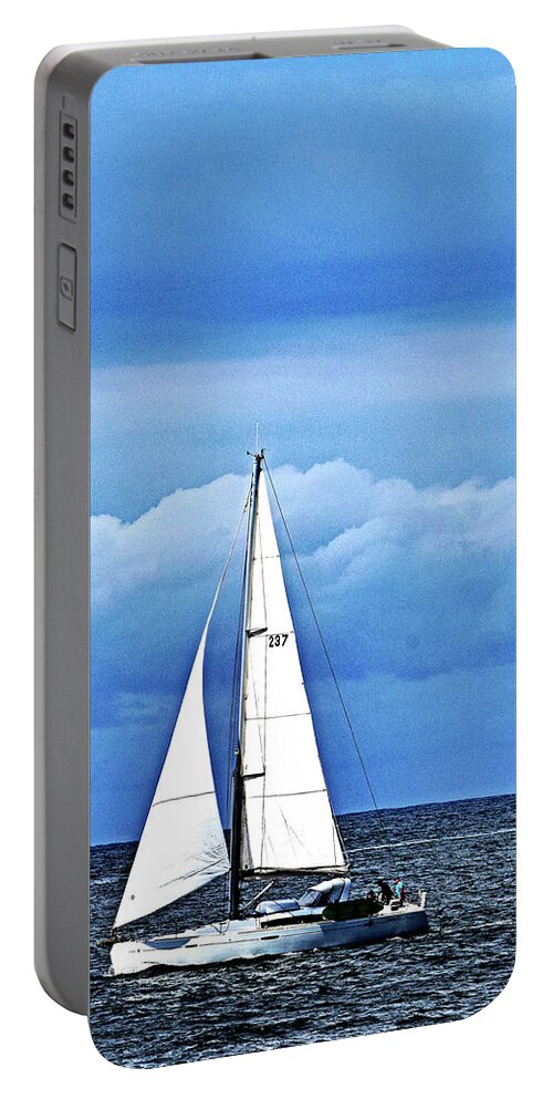 Sailboat Portable Battery Charger featuring the photograph Sailboat No. 143-1 by Sandy Taylor