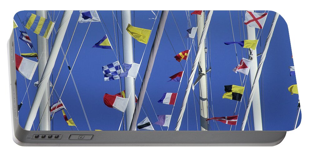 Sailboats Portable Battery Charger featuring the photograph Sailing, General by David Shuler