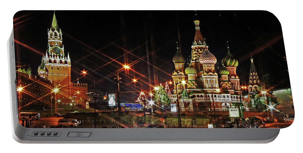Saint Basil's Cathedral Portable Battery Charger featuring the photograph Saint Basil's Cathedral by Mariel Mcmeeking