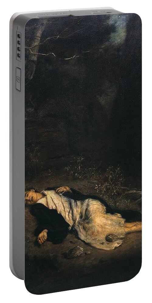 Sir John Everett Millais Portable Battery Charger featuring the painting Saint Stephen by John Everett Millais