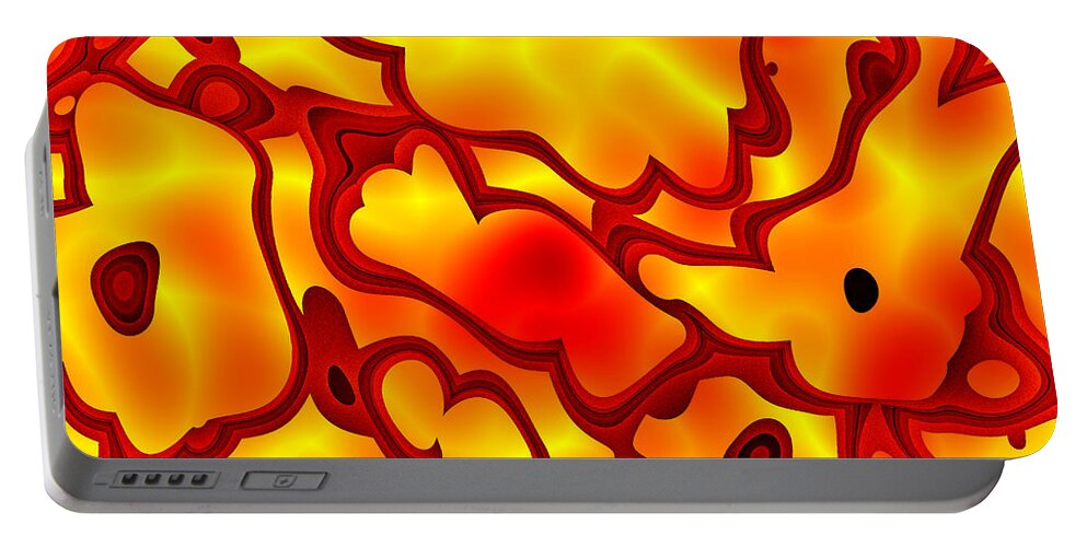 Art Portable Battery Charger featuring the digital art Salpornis by Jeff Iverson