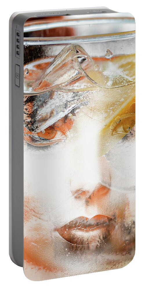 Collage Portable Battery Charger featuring the digital art Salute by Gabi Hampe