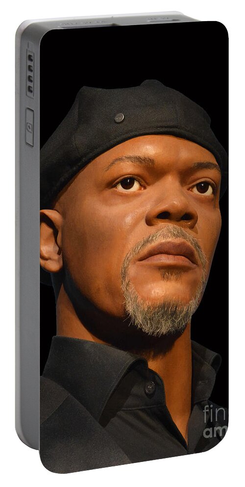Samuel L Jackson Portable Battery Charger featuring the photograph Samuel L Jackson by Kathy Baccari