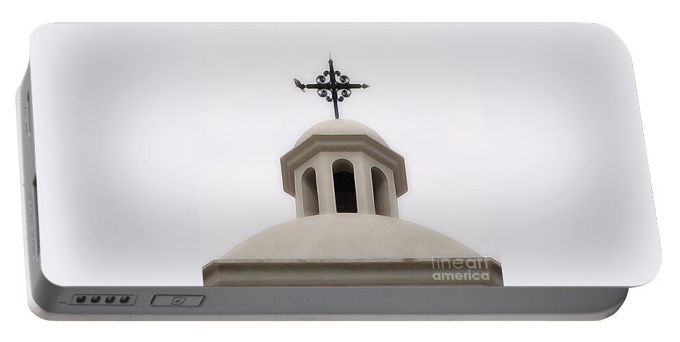 Church Portable Battery Charger featuring the photograph San Agustin by Linda Shafer