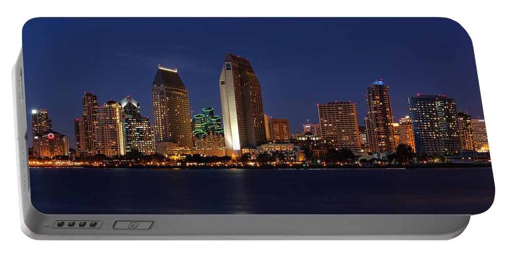 San Diego Portable Battery Charger featuring the photograph San Diego America's Finest City by Larry Marshall