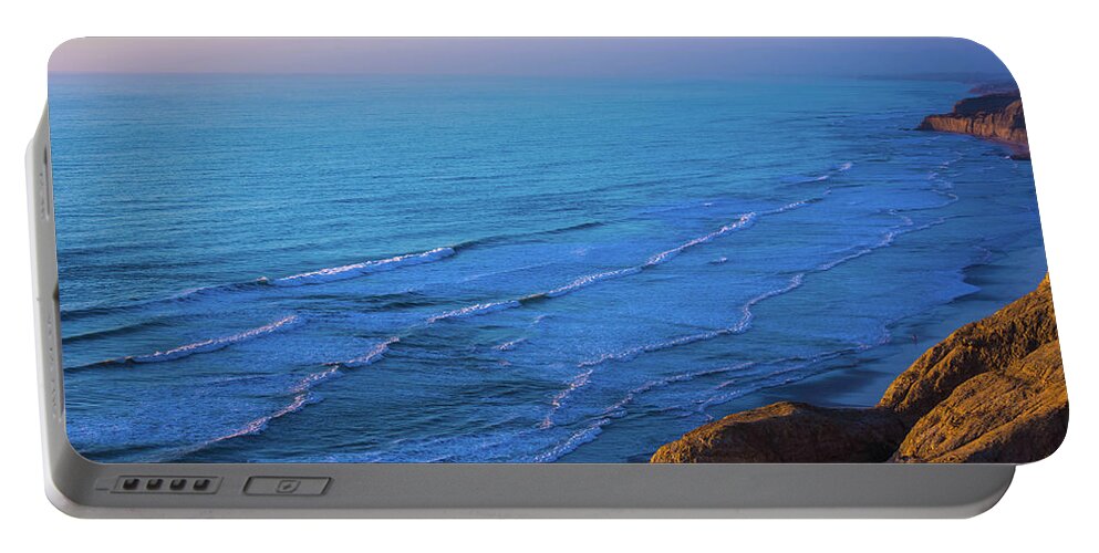 Landscape Portable Battery Charger featuring the photograph San Diego Coast by Bruce Pritchett