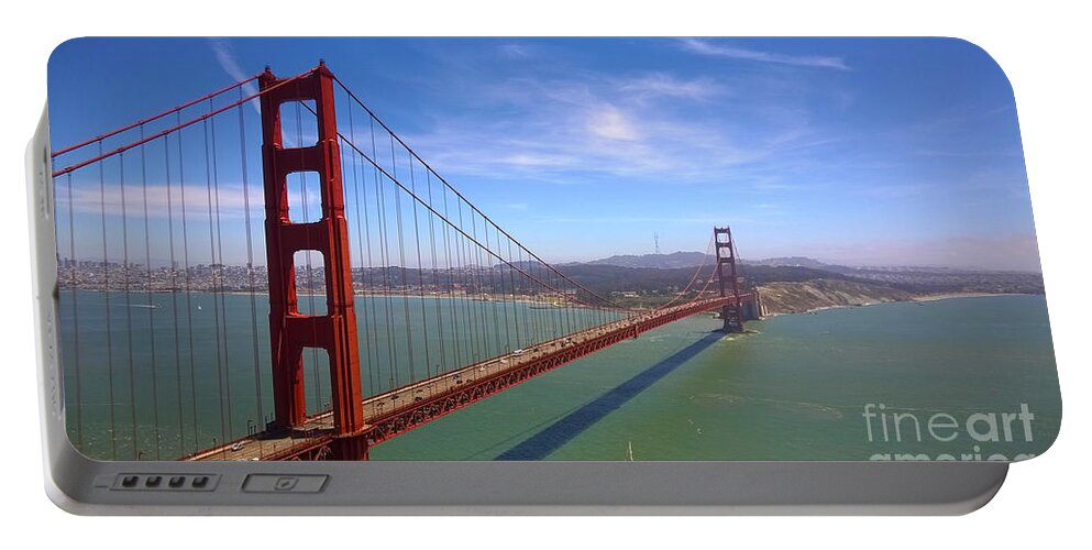 San Francisco Portable Battery Charger featuring the photograph San Francisco Golden Gate Bridge by Debra Thompson