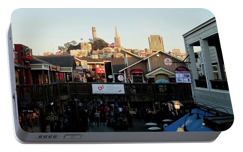 San Francisco Portable Battery Charger featuring the photograph San Francisco in the Sun by John Mathews