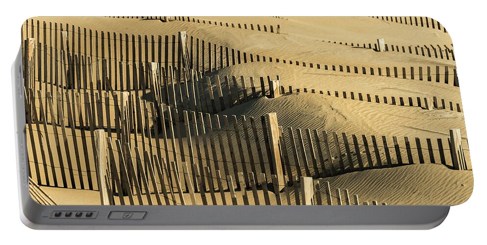 Landscapes Portable Battery Charger featuring the photograph Sand Dunes of the Outer Banks by Donald Brown