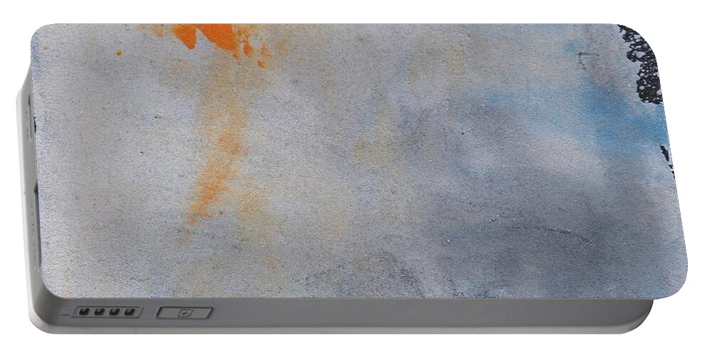 Abstract Portable Battery Charger featuring the painting Sand Tile AM214126 by Eduard Meinema