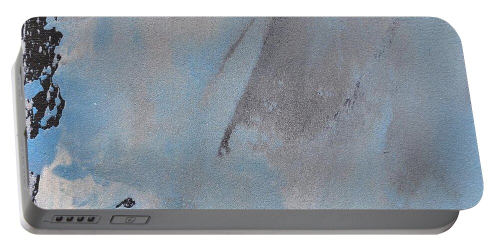 Abstract Portable Battery Charger featuring the painting Sand Tile AM214139 by Eduard Meinema