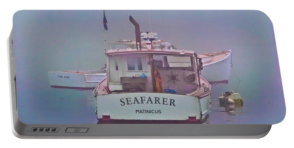 Lobster Boat Portable Battery Charger featuring the photograph Sands of Time by Jeff Cooper