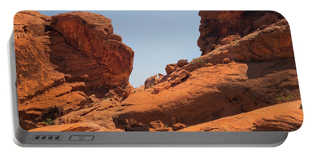 Landscape Portable Battery Charger featuring the photograph Sandstone Cliffs Valley of Fire by Frank Wilson
