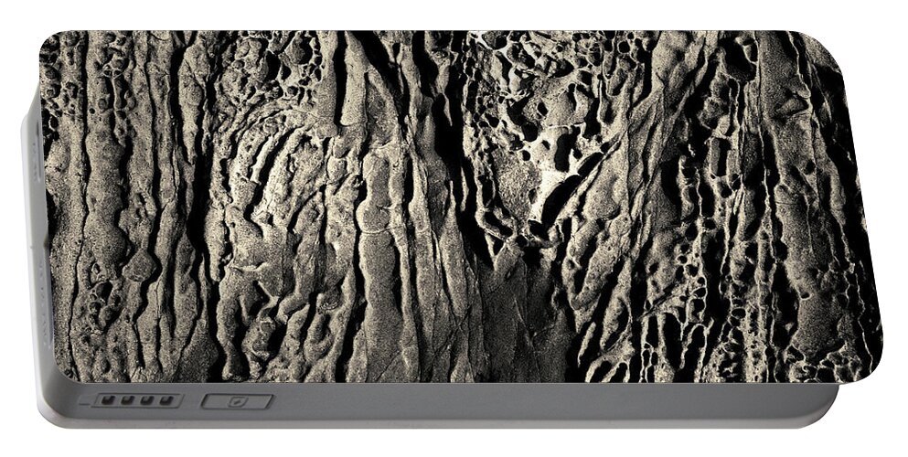 Sandstone Portable Battery Charger featuring the photograph Sandstone Erosion I Toned by David Gordon