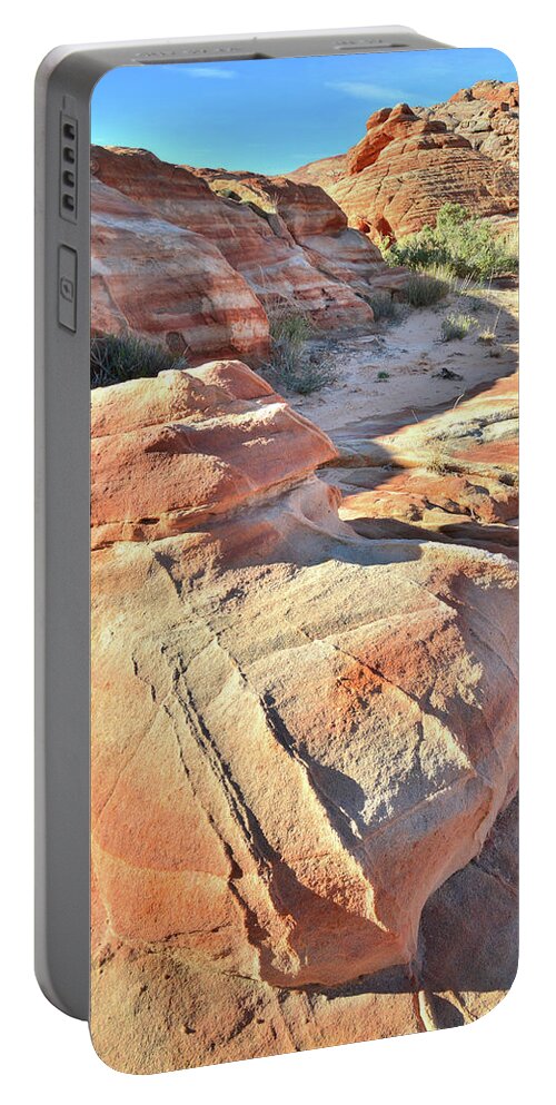 Valley Of Fire State Park Portable Battery Charger featuring the photograph Sandstone Fireplug in Valley of Fire by Ray Mathis