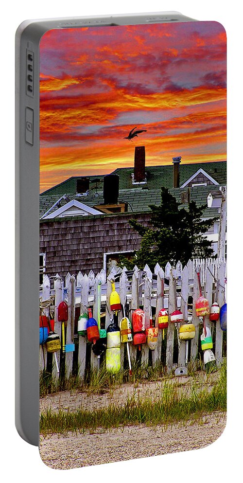 Sandy Neck Portable Battery Charger featuring the photograph Sandy Neck Sunset by Charles Harden