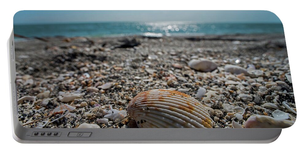 Sanibel Portable Battery Charger featuring the photograph Sanibel Island Sea Shell Fort Myers Florida by Toby McGuire