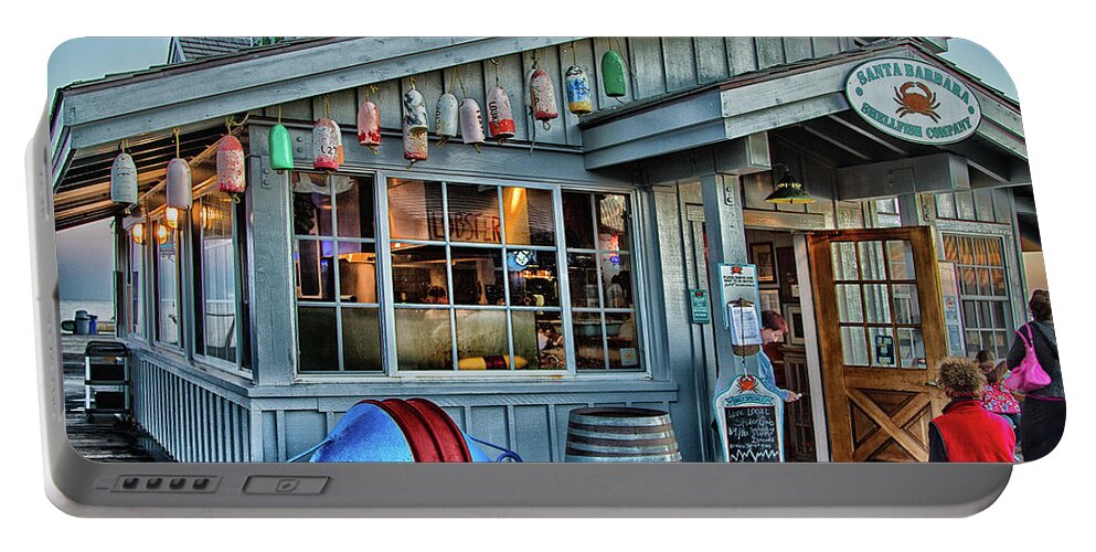 Santa Barbara Portable Battery Charger featuring the photograph Santa Barbara Shellfish Company by Shauna Milton