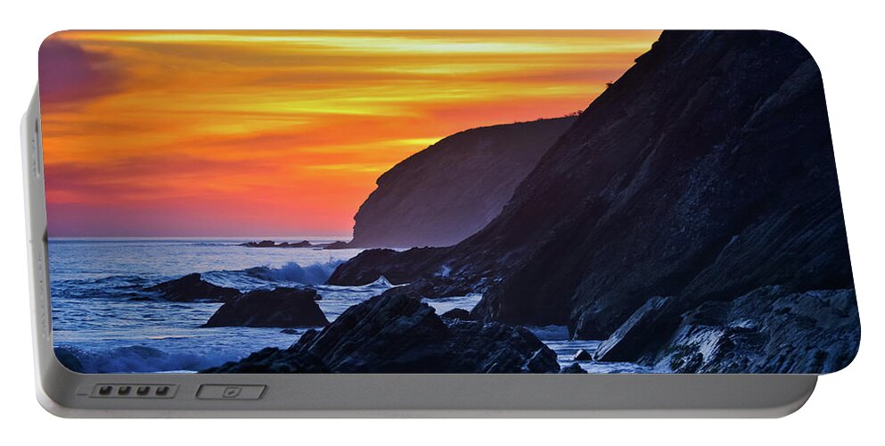 Gaviota State Park Portable Battery Charger featuring the photograph Santa Barbara Sunset by Kyle Hanson