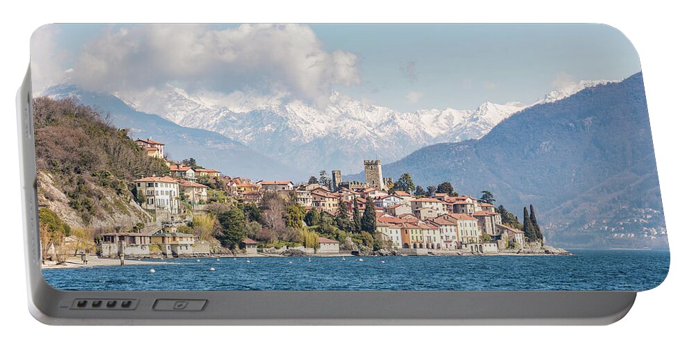 Como Portable Battery Charger featuring the photograph Santa Maria Rezzonico, Lombardy, Italy by Pavel Melnikov