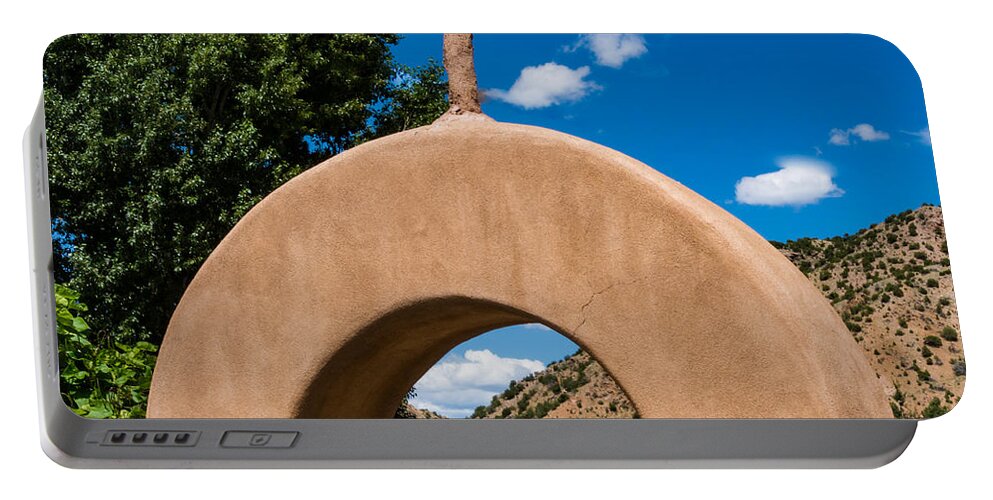 Adobe Portable Battery Charger featuring the photograph Santuario de Chimayo by Paul LeSage