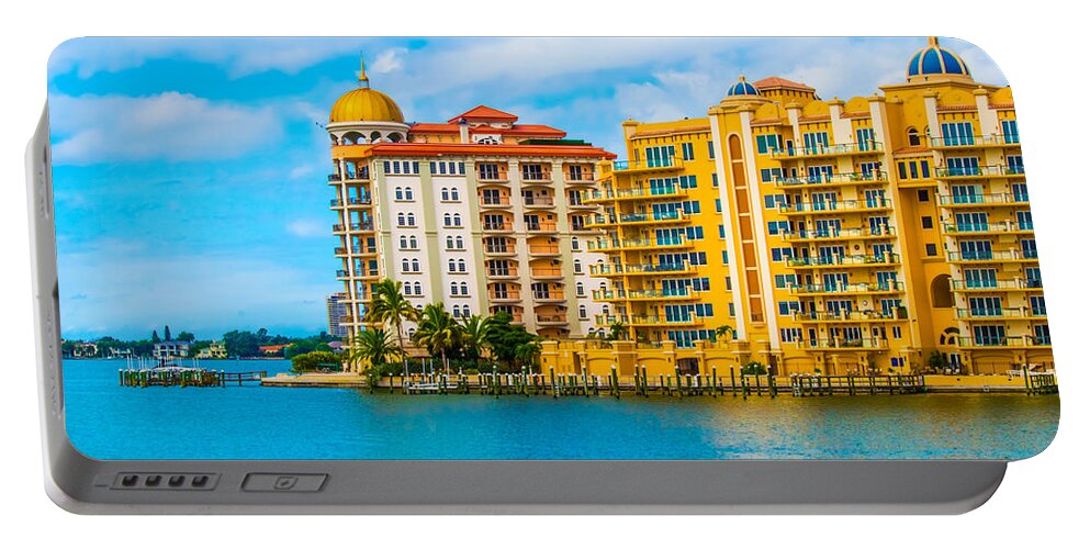 susan Molnar Portable Battery Charger featuring the photograph Sarasota Architecture by Susan Molnar