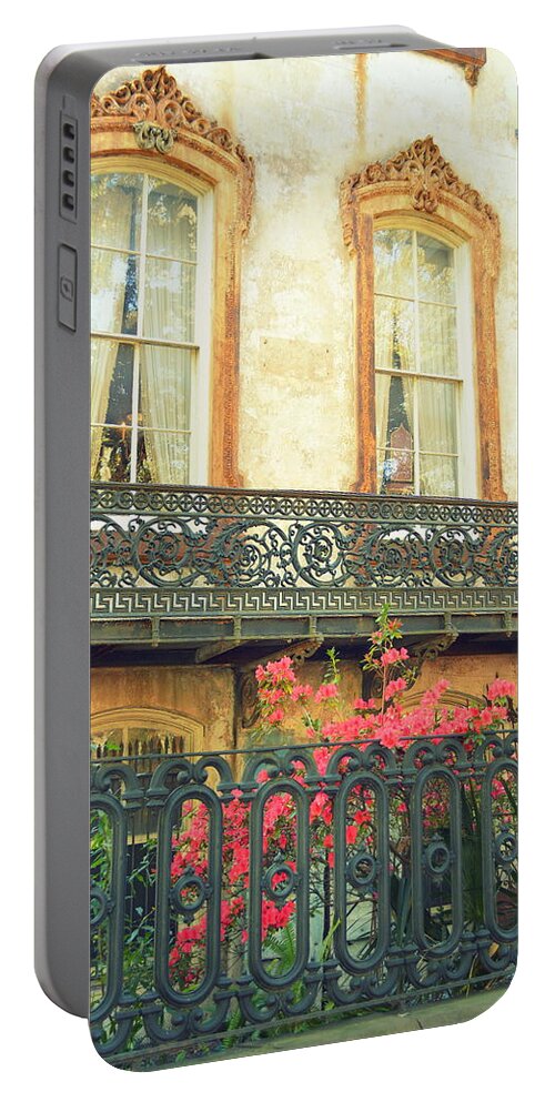 Savannah Portable Battery Charger featuring the photograph Savannah in Spring by Linda Covino