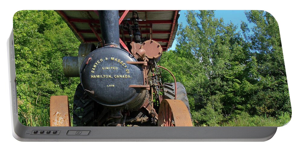 Agriculture Machinery Portable Battery Charger featuring the photograph Sawer and Massey Company by Nick Mares