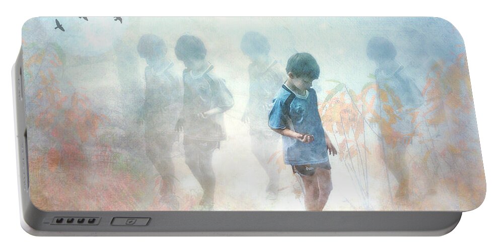 Digital Art Portable Battery Charger featuring the photograph Scavenger--holding The Earth by Melissa D Johnston