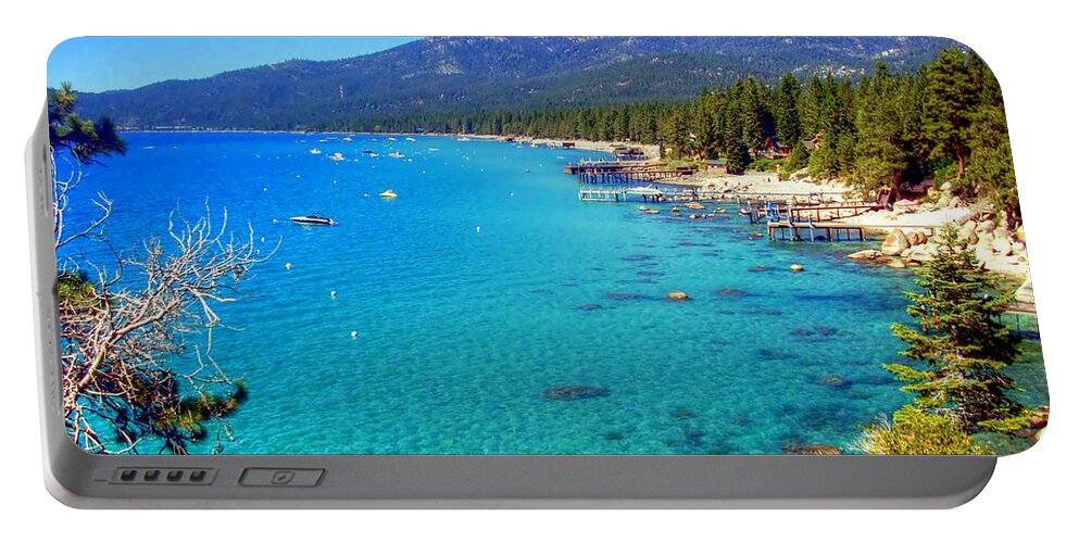 Lake Tahoe Portable Battery Charger featuring the photograph Scenic Lake Tahoe by Randy Wehner