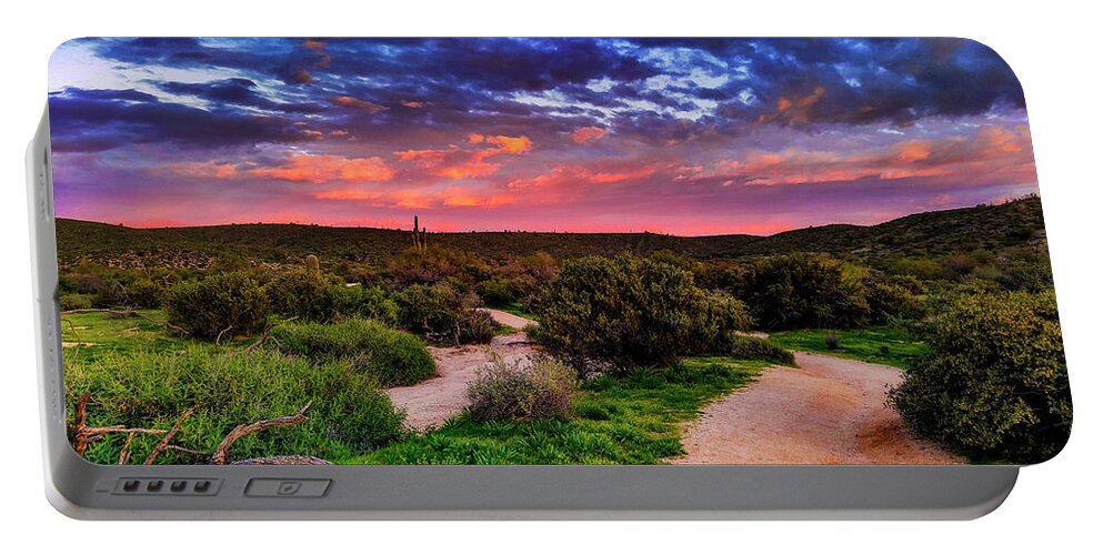 Arizona Portable Battery Charger featuring the photograph Scenic Trailhead by Anthony Citro