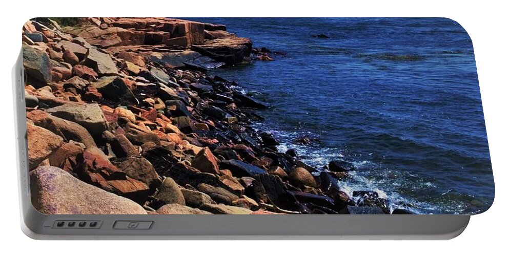 Schoodic Peninsula Portable Battery Charger featuring the photograph Schoodic by Lisa Dunn