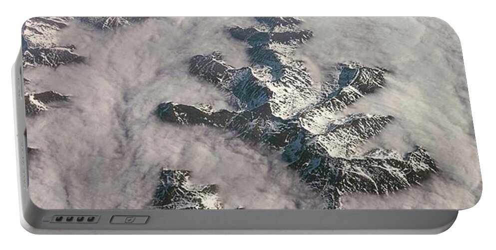 Aerial Portable Battery Charger featuring the photograph Scotland From The Sky by Aleck Cartwright