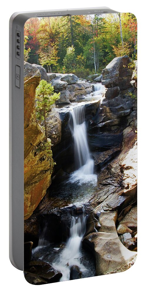Landscape Portable Battery Charger featuring the photograph Screw Auger Falls by Brett Pelletier