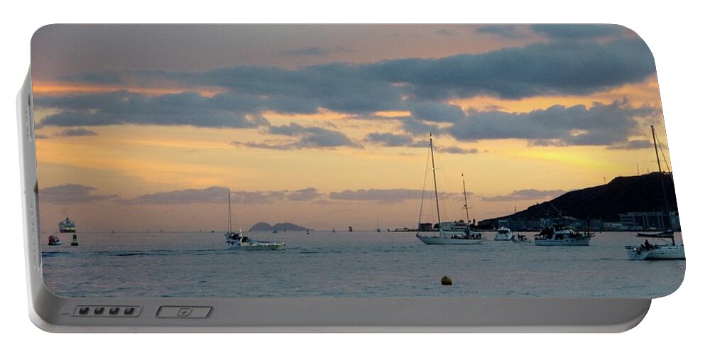 San Diego Portable Battery Charger featuring the photograph SD Sunset 6 by Phyllis Spoor