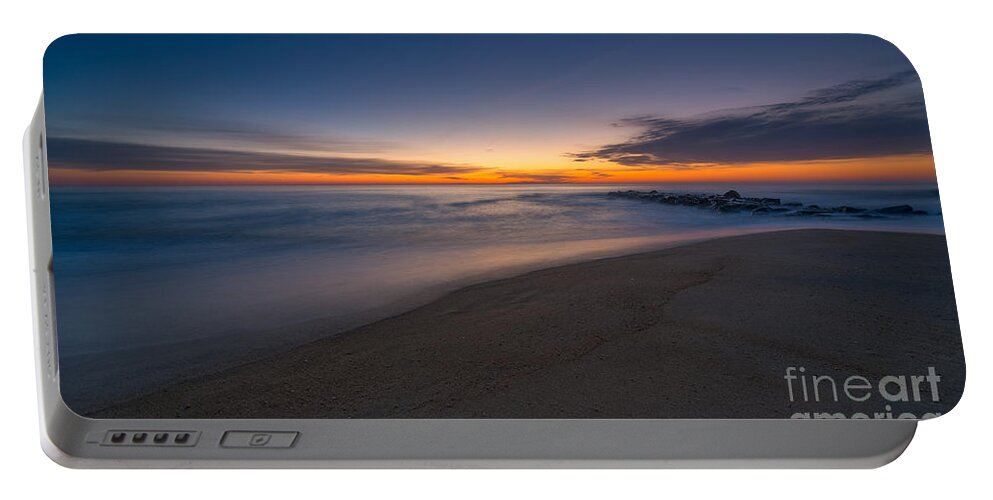 Jersey Shore Sunrise Portable Battery Charger featuring the photograph Sea Girt Sunrise New Jersey by Michael Ver Sprill