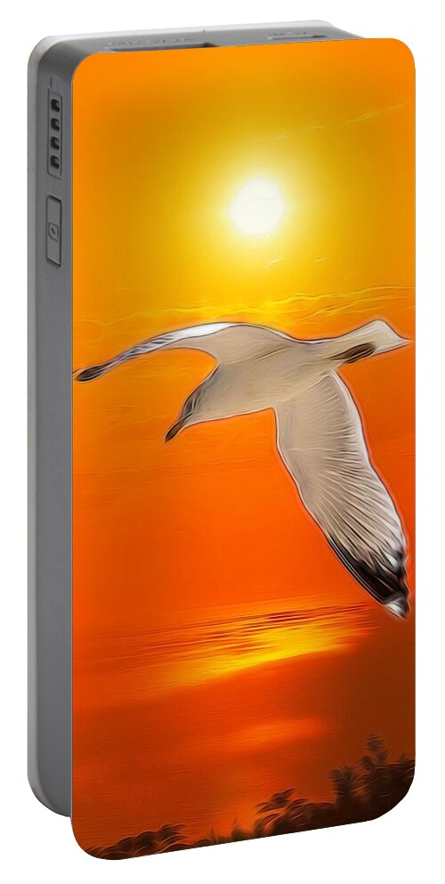 Bird.seagull Portable Battery Charger featuring the photograph Sea Gull by Athala Bruckner