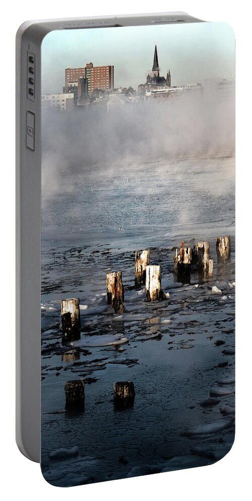 Sea Smoke Portable Battery Charger featuring the photograph Sea Smoke by Colleen Phaedra