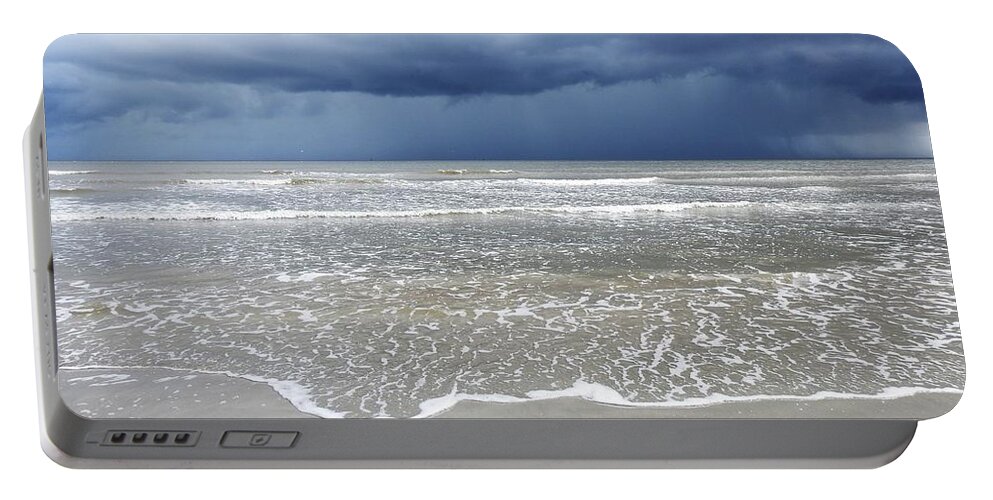 Sea Portable Battery Charger featuring the photograph Sea Storm by Jan Gelders