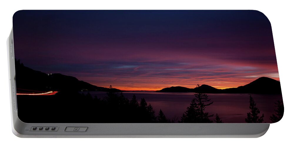 Sea Portable Battery Charger featuring the photograph Sea to Sky Sunset by Monte Arnold