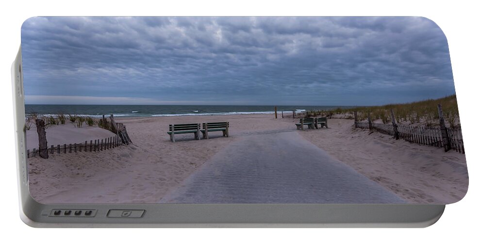 Terry D Photography Portable Battery Charger featuring the photograph Seaside NJ Ocean View by Terry DeLuco