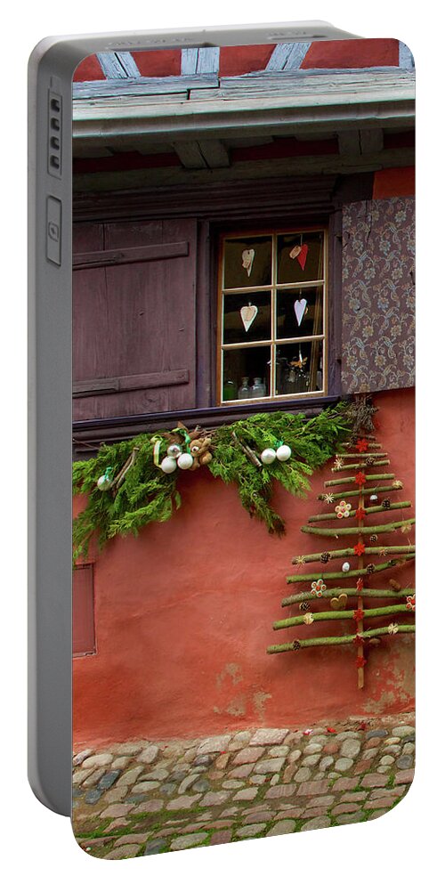Holiday Portable Battery Charger featuring the photograph Seasons Greetings by Rebekah Zivicki