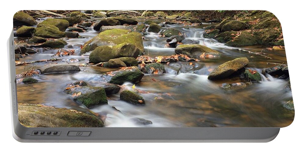 Creek Portable Battery Charger featuring the photograph Secluded by Richie Parks