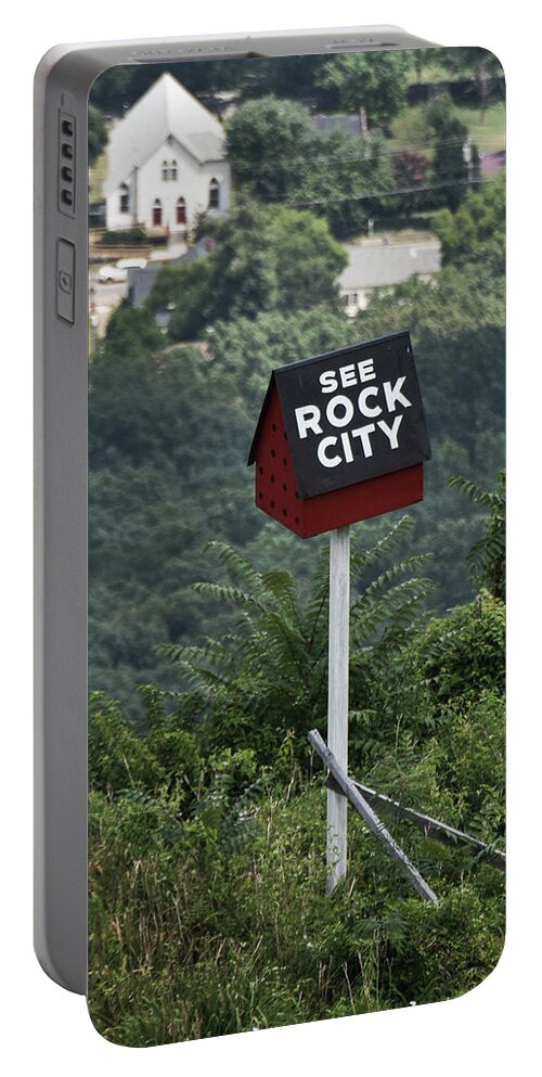 See Rock City Portable Battery Charger featuring the photograph See Rock City by Ken Johnson