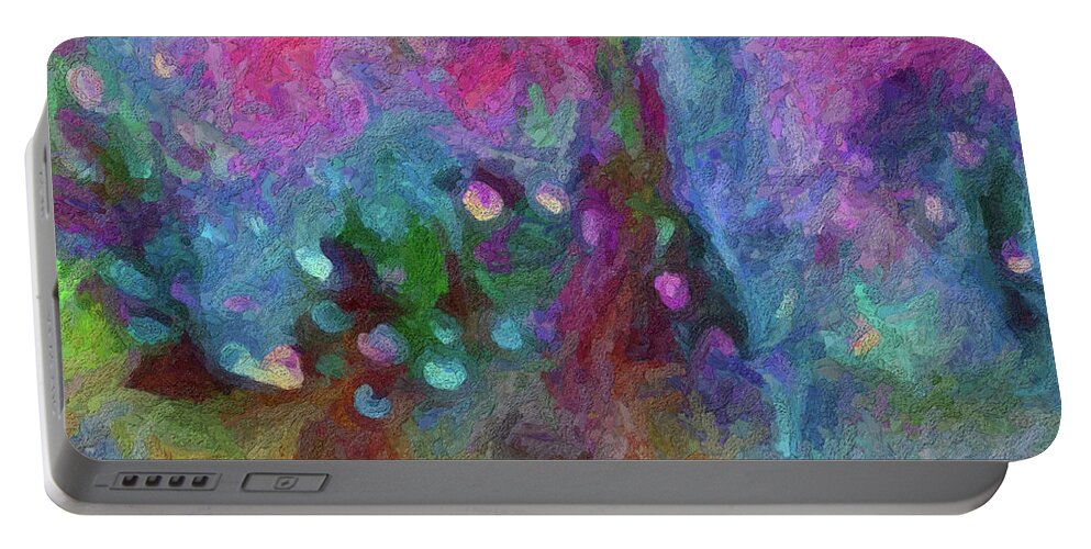 Colors Of Lavender Portable Battery Charger featuring the digital art Sensations by Don Wright